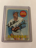 1969 Topps - Willie Crawford #327-Autograph