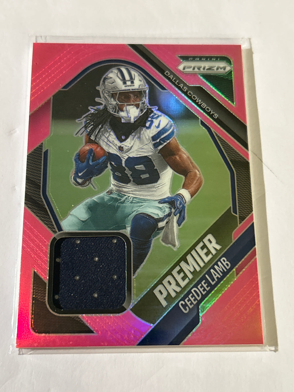 2025 Panini Prizm - Premier Jerseys CeeDee Lamb #PJY-CLB Pink Prizm (MEM)