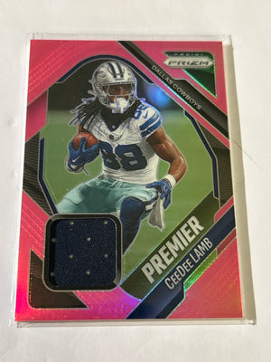 2025 Panini Prizm - Premier Jerseys CeeDee Lamb #PJY-CLB Pink Prizm (MEM)