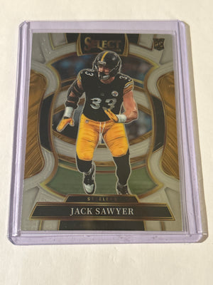 2025 Panini Select - Concourse Jack Sawyer #53 Silver Prizm (RC)