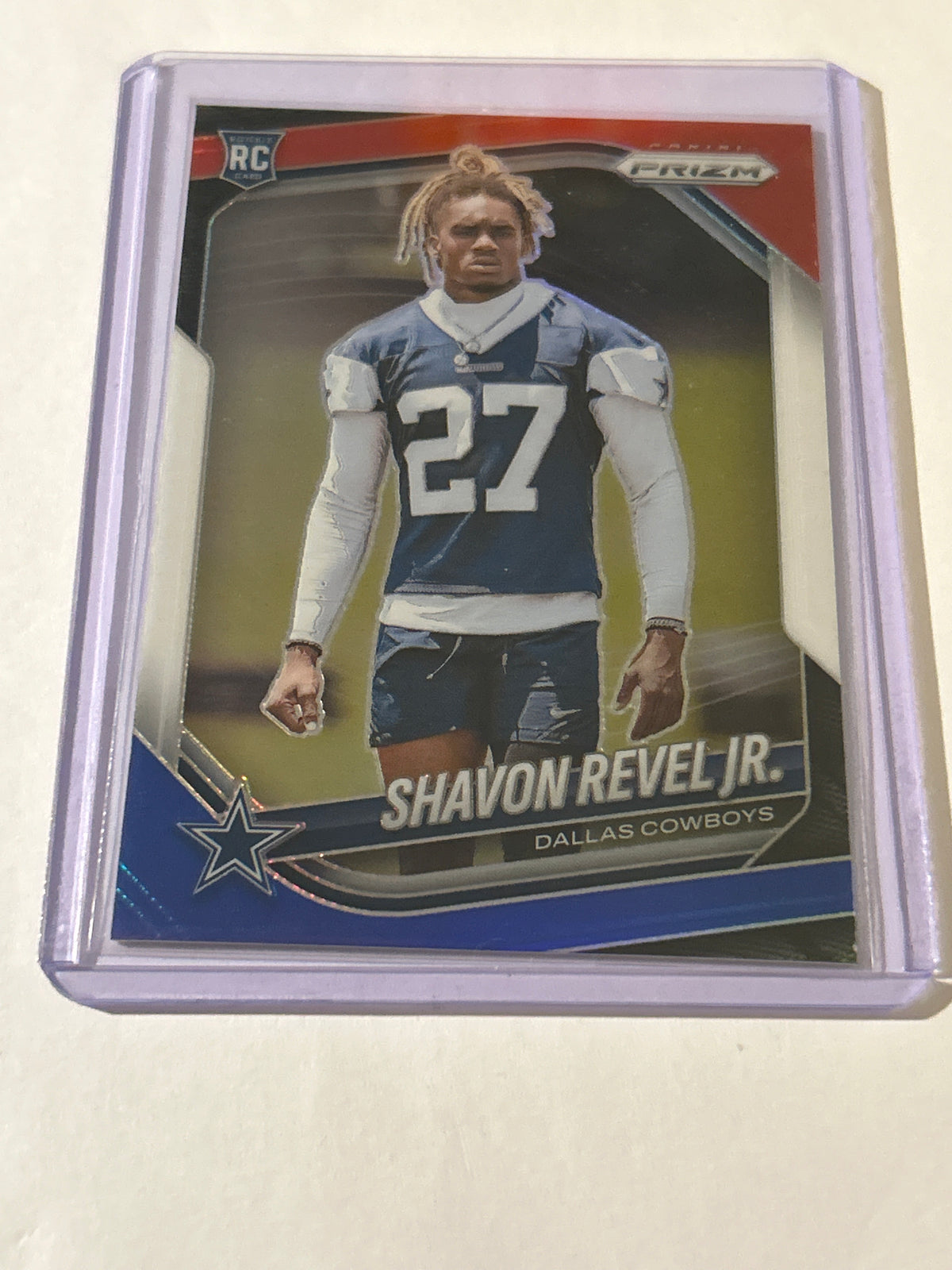 2025 Panini Prizm - Rookies Shavon Revel Jr. #380 Red White & Blue Prizm (RC)