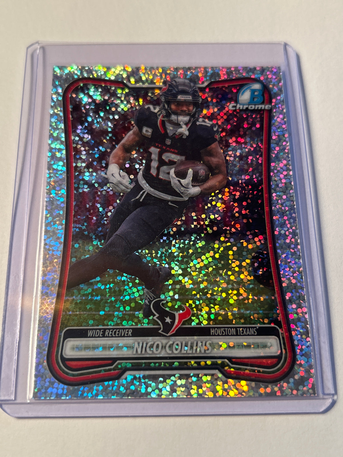 2026 Bowman Chrome Nico Collins Speckle Refractor Houston Texans WR