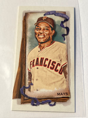 2026 Topps Allen & Ginter Willie Mays Mini A&G Back Parallel #24 San Francisco Giants