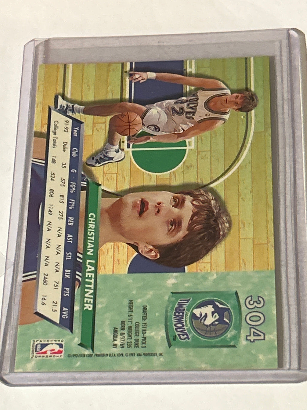 1992-93 Fleer Ultra - Christian Laettner #304 (RC)