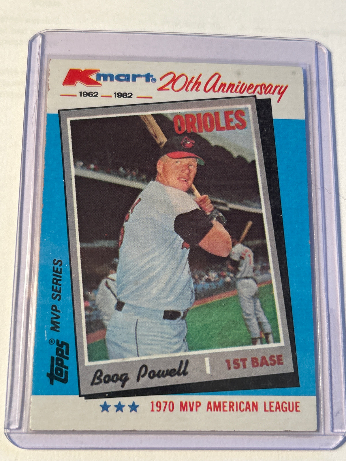 1982 Topps Kmart MVP Series Boog Powell #17 Baltimore Orioles 1970 AL MVP