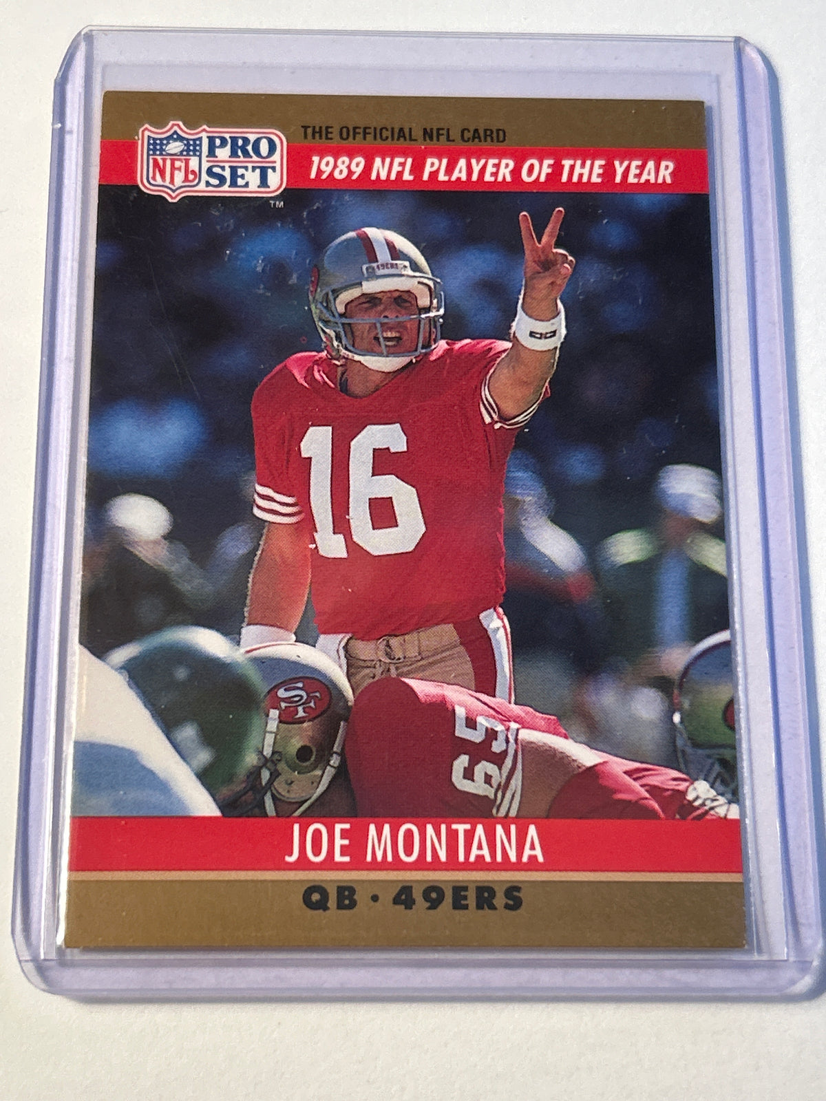 1990 Pro Set #2 Joe Montana ERROR Jim Kelly 3,521 Yards 1989 NFL Player of the Year 49ers HOF