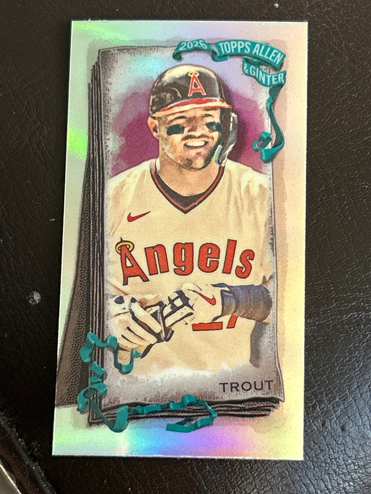 2026 Topps Allen & Ginter Mike Trout Mini Foil Parallel Los Angeles Angels