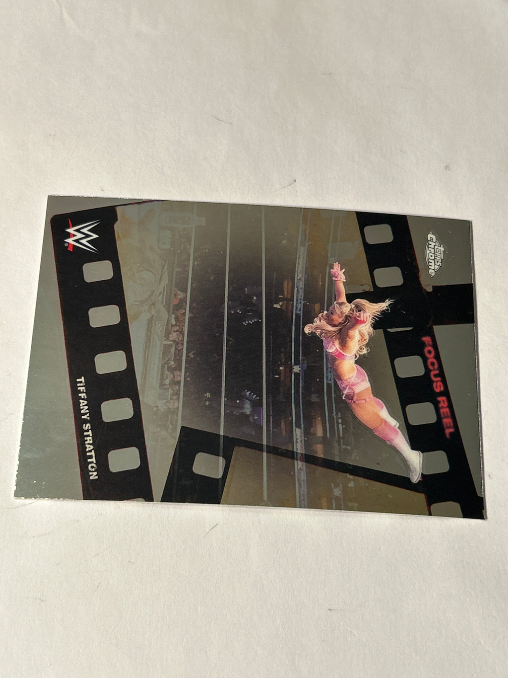 2025 Topps Chrome WWE Tiffany Stratton Focus Reel Insert