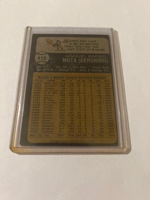 1973 Topps - Manny Mota #412