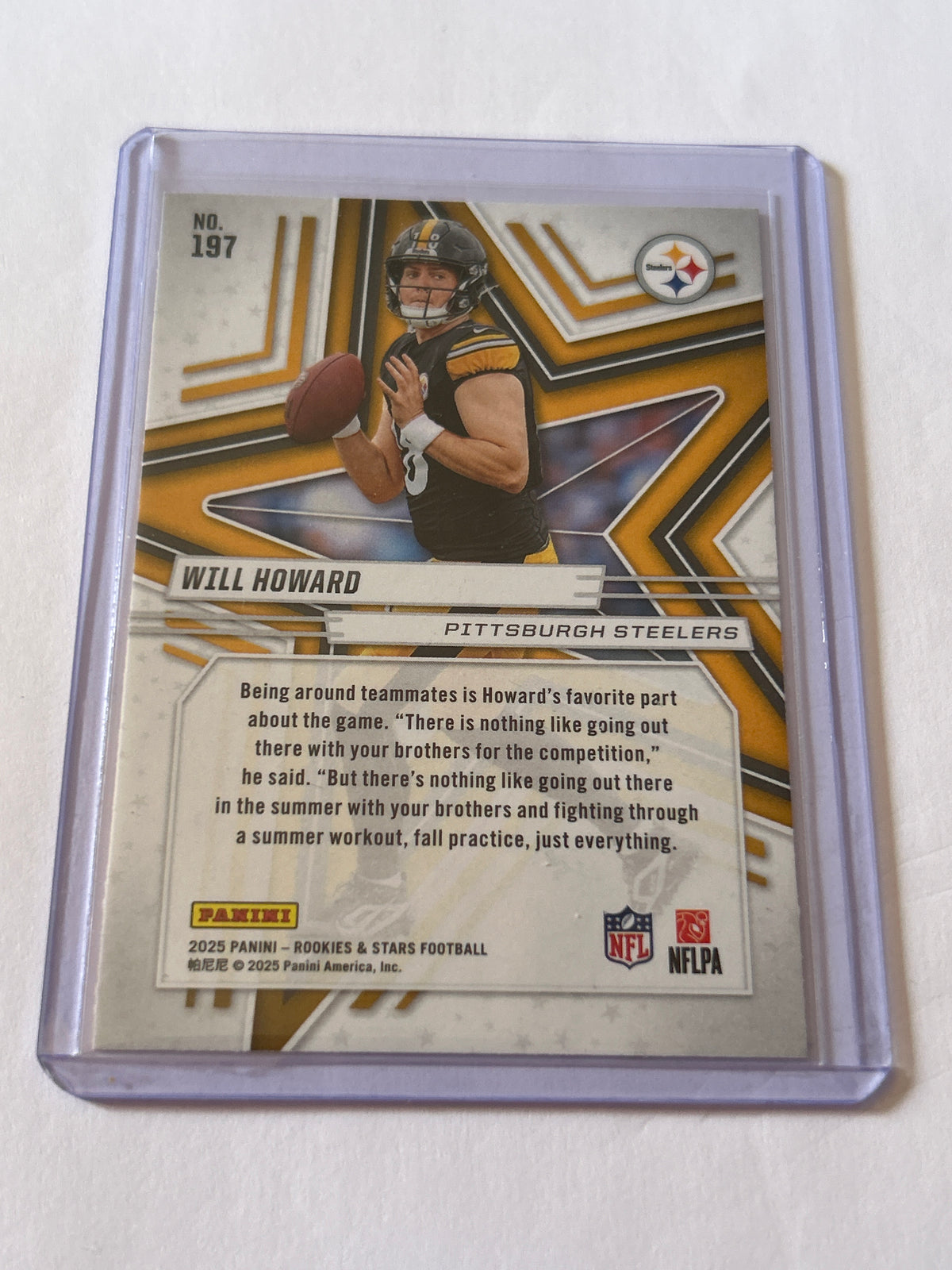 2025 Panini Rookies & Stars - Rookies Will Howard #197 (RC)
