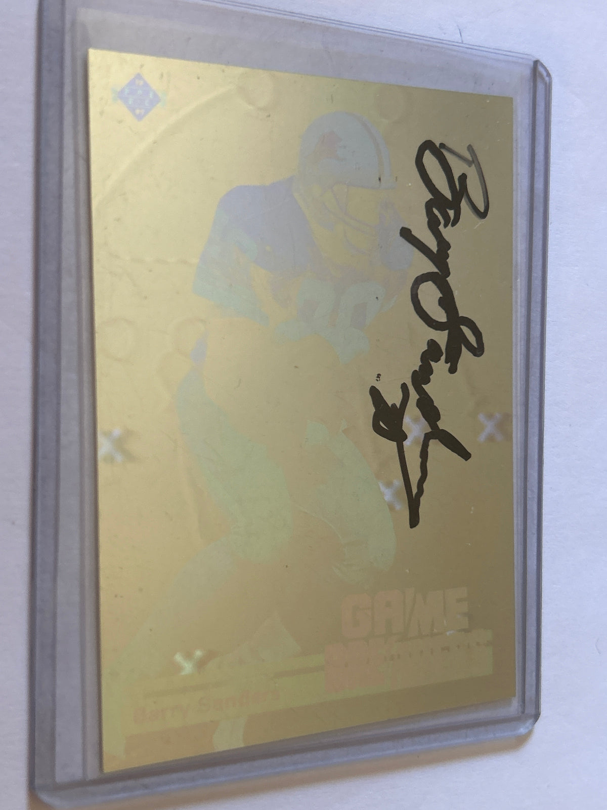 1991 Upper Deck Game Breakers Barry Sanders #GB1 Autographed (Signed After Release)