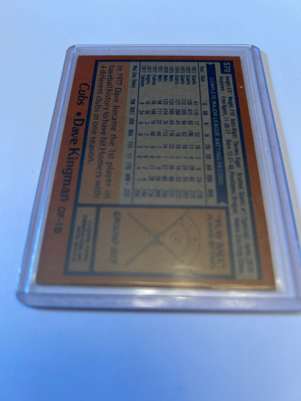 1978 Topps - Dave Kingman #570
