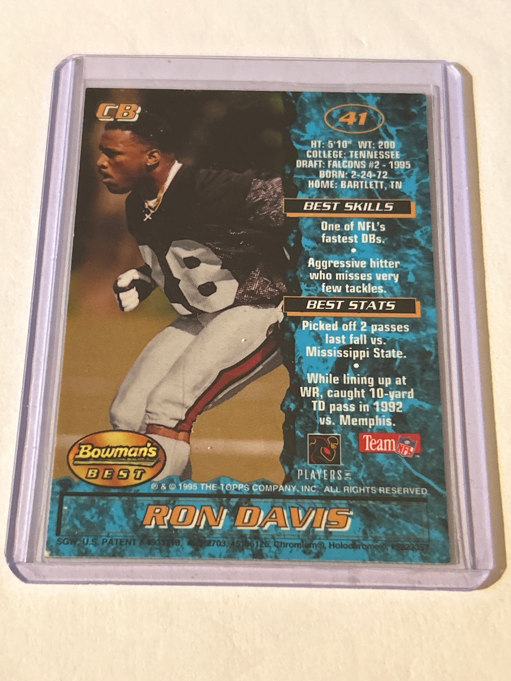 1995 Bowman’s Best - Ron Davis - #41 (RC)