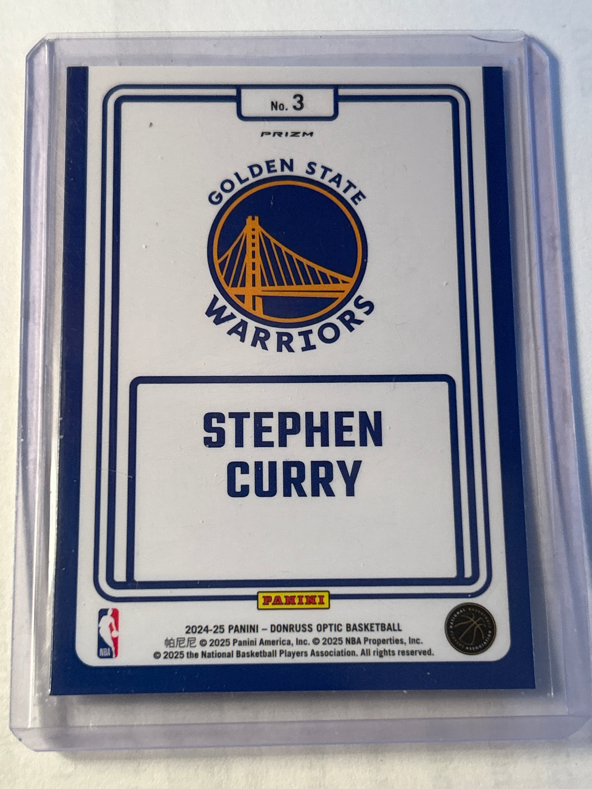 2023-24 Donruss Optic Winner Stays Stephen Curry Holo Prizm Warriors