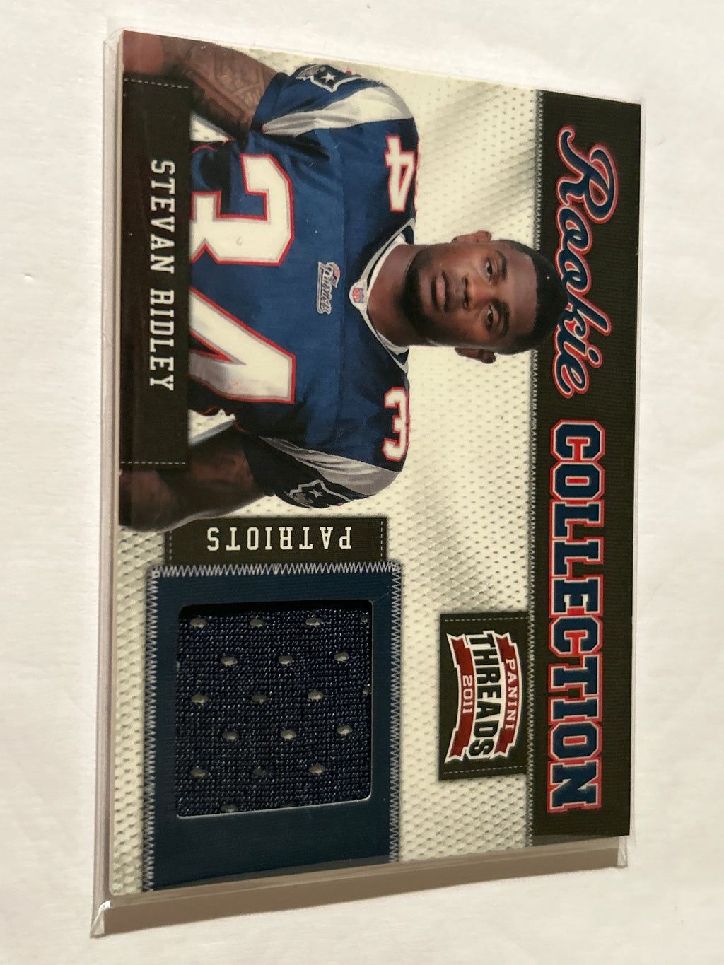 2011 Panini Threads - Rookie Collection Materials Stevan Ridley #186/299