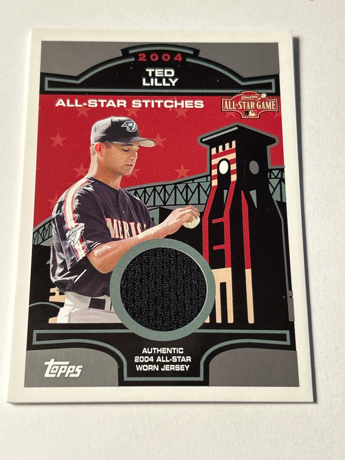 2005 Topps All Star Stitches - Ted Lilly - card no. ASR-TL