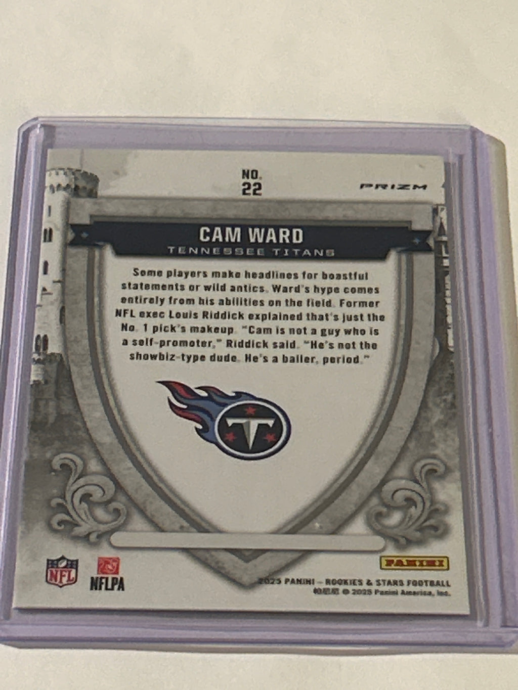 2025 Panini Rookies & Stars - Crusade Cam Ward #22 Silver (RC)