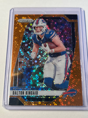 Panini Prizm Dalton Kincaid Orange Disco Prizm Buffalo Bills TE
