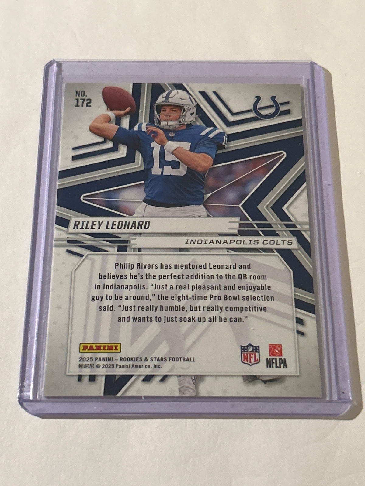 2025 Panini Rookies and Stars Riley Leonard #172 (RC)
