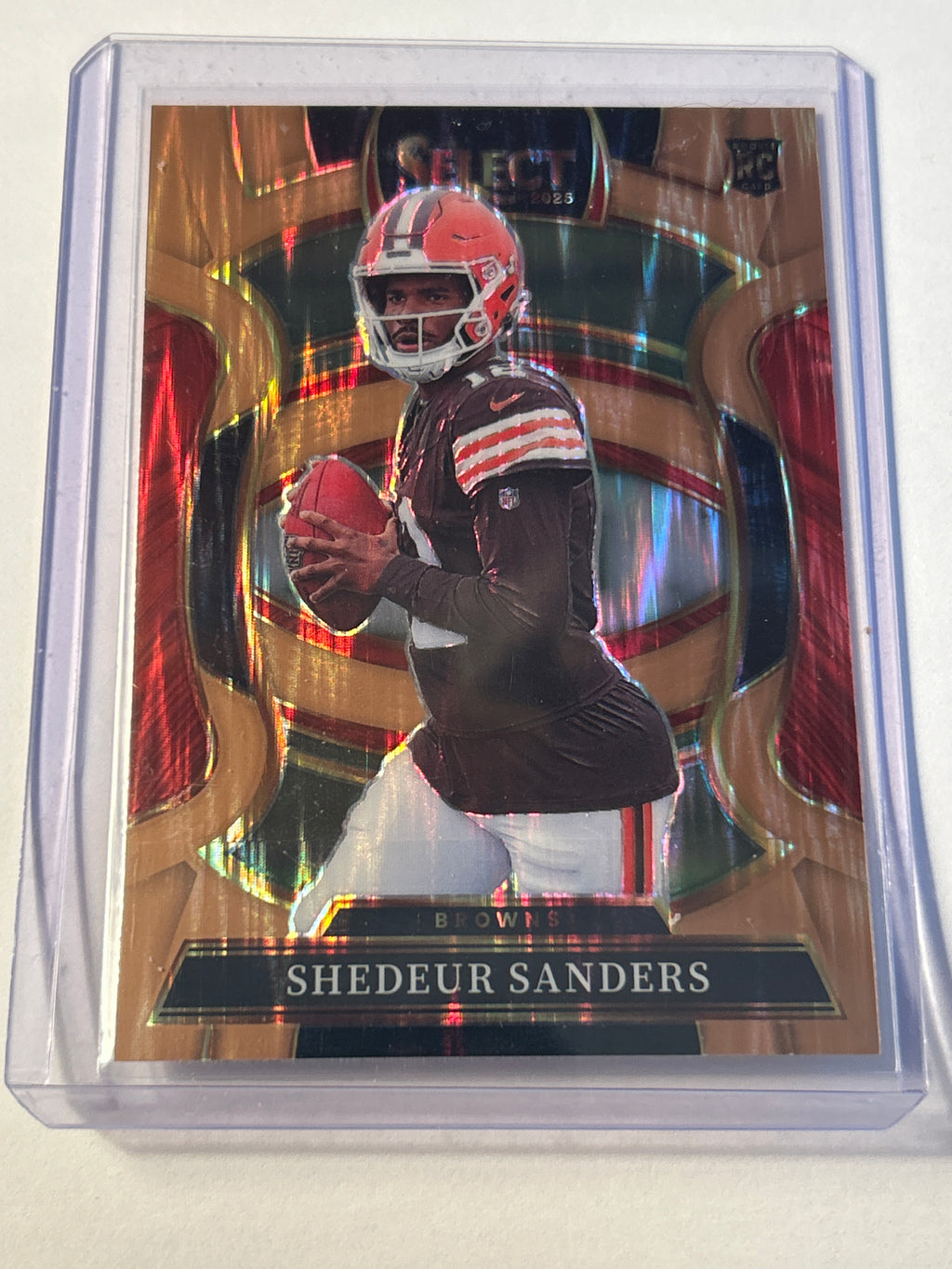 2025 Panini Select Concourse #54 Shedeur Sanders (RC) Copper Prizm 504/899 Cleveland Browns QB