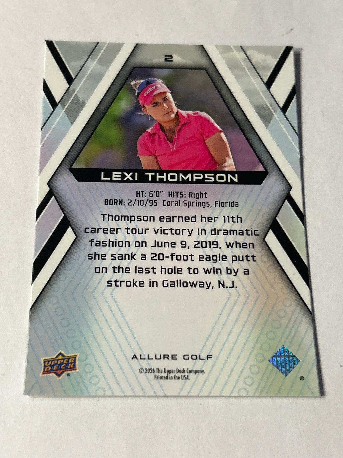 2026 Upper Deck Allure Golf Lexi Thompson