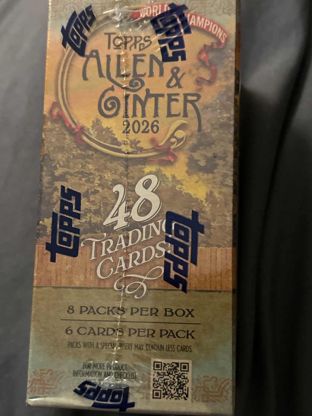 2026 Topps Allen & Ginter Baseball Value Box, 48 Cards, Factory Sealed