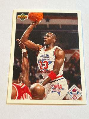 Michael Jordan All-Star Checklist Upper Deck Basketball 1991-92 Card #48 Bulls