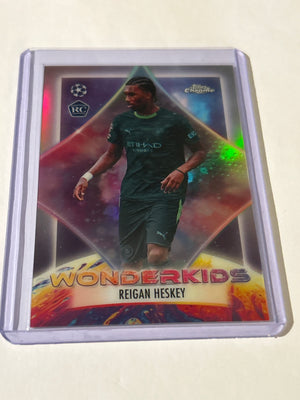 Reigan Heskey 2025-26 Topps Chrome UCC Wonderkids Refractor (RC) #WK-2