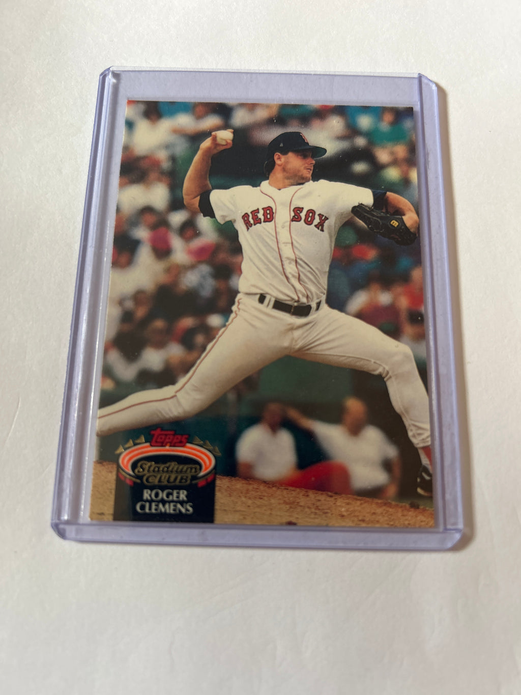 Topps Stadium Club 1992 Roger Clemens #80 Boston Red Sox MLB Baseball Card