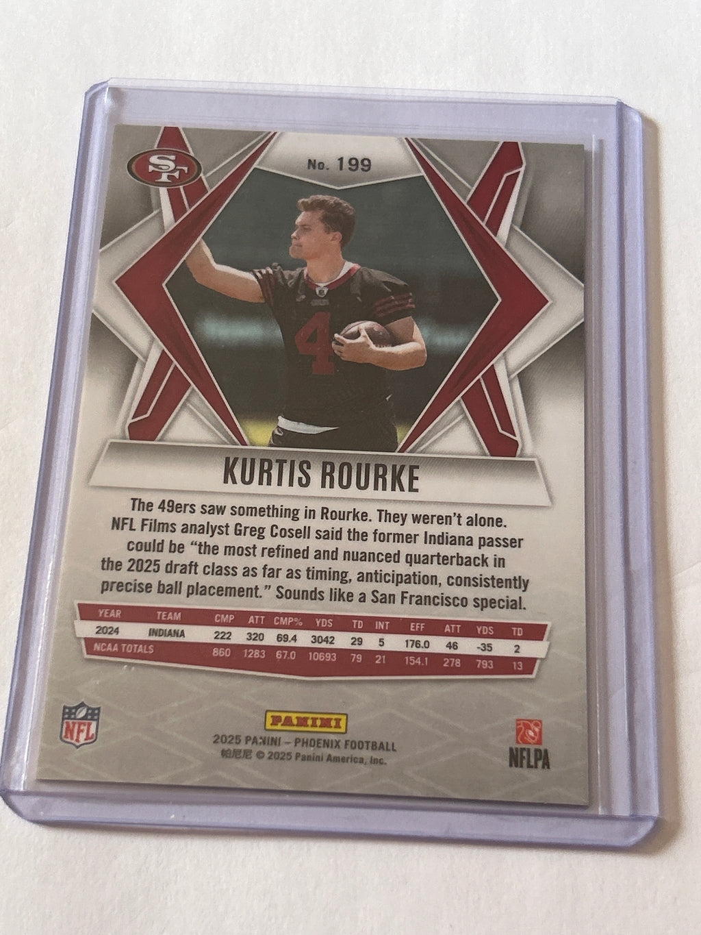 2025 Panini Phoenix - Rookies Kurtis Rourke #199 Silver (RC)