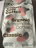 Copper Cow Coffee Classic – Organic Vietnamese Dark Roast – Ground Coffee 12 oz (Best By 5/27)