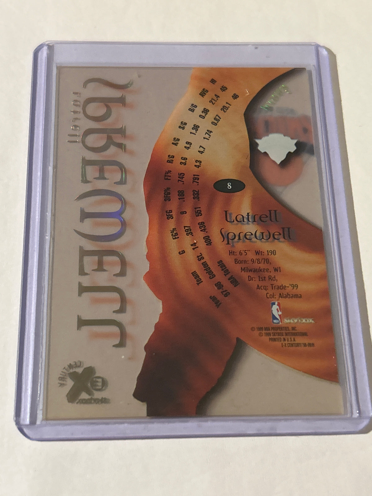 1998-99 Skybox E-X Century - Latrell Sprewell #8
