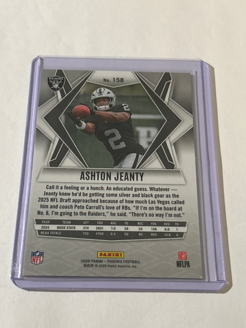 2025 Panini Phoenix - Rookies Ashton Jeanty #158 (RC)
