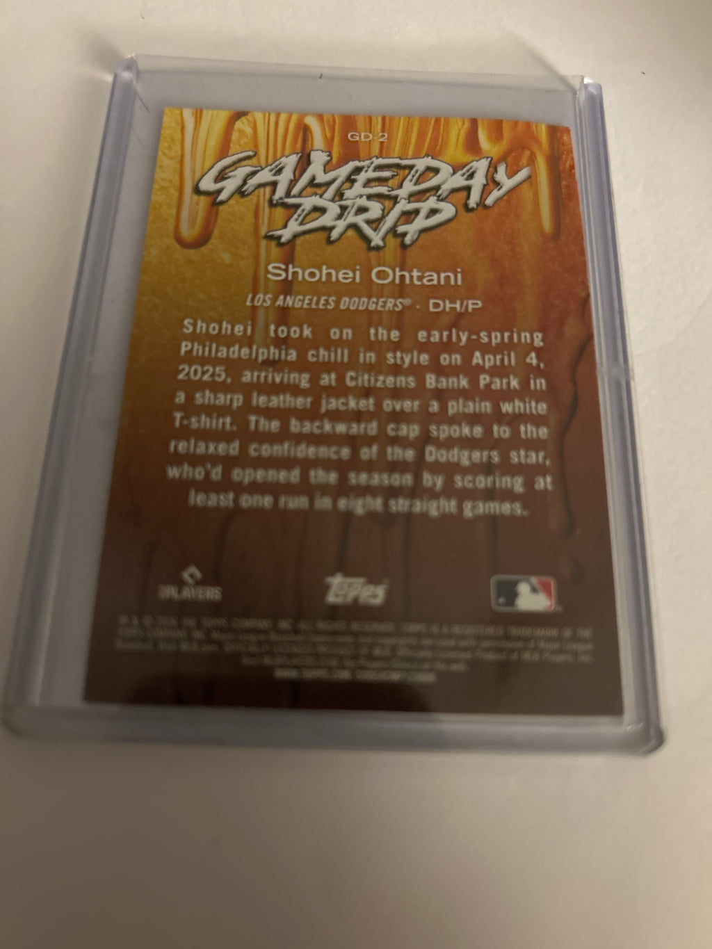 2026 Topps Series 1 - Game Day Drip Shohei Ohtani #GD-2