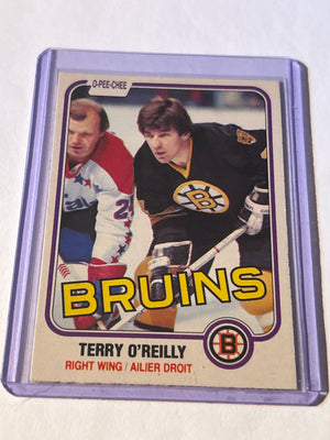 O-Pee-Chee 1981-82 Terry O'Reilly #7 Boston Bruins NHL Ice Hockey Card