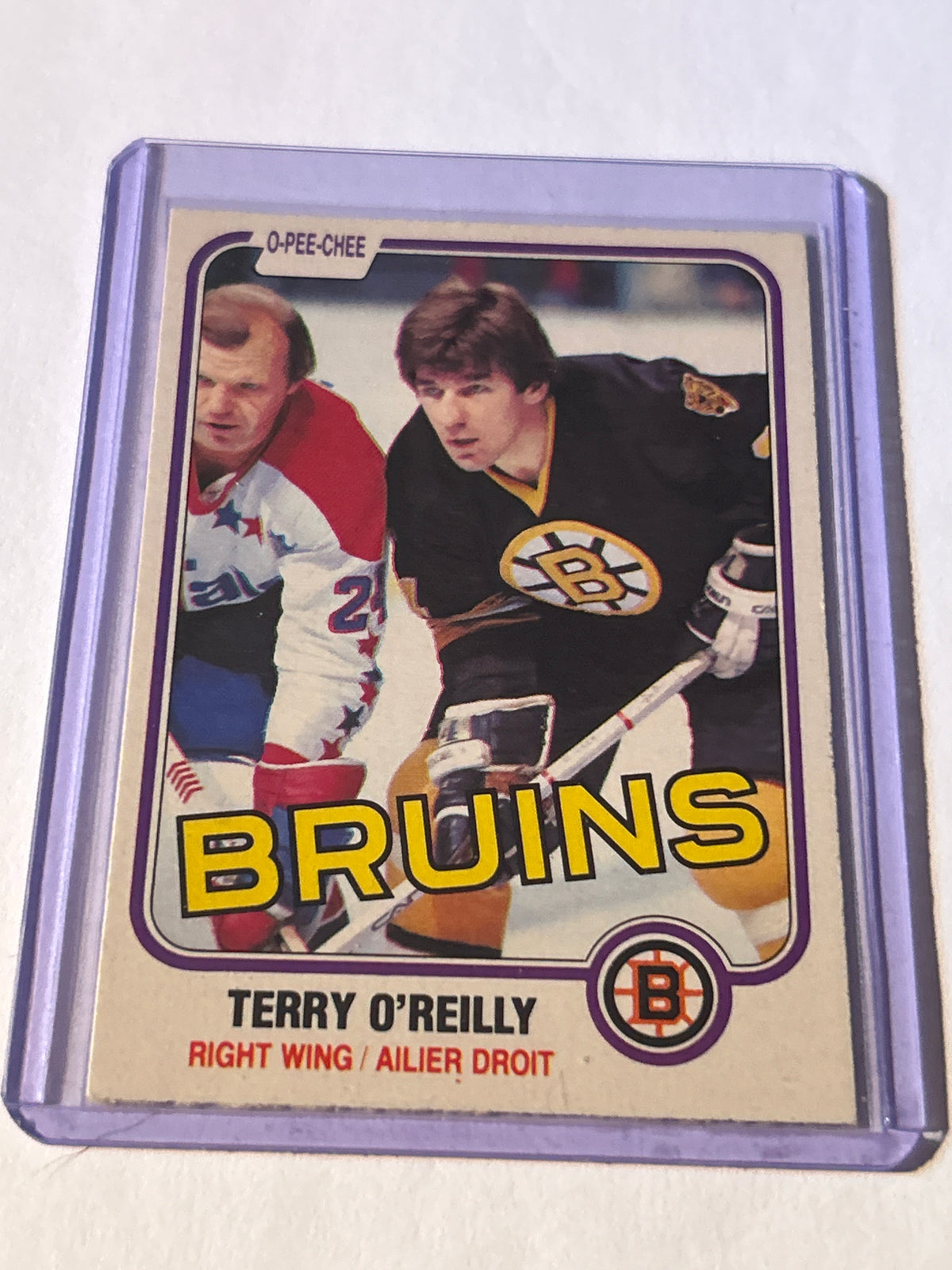 O-Pee-Chee 1981-82 Terry O'Reilly #7 Boston Bruins NHL Ice Hockey Card