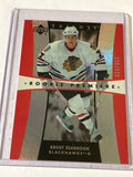 2005-06 Upper Deck Trilogy - Rookie Premieres Brent Seabrook #429 /999 (RC)