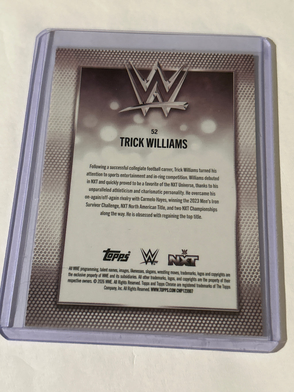 2026 Topps Chrome WWE - Trick Williams #52 X-Fractor