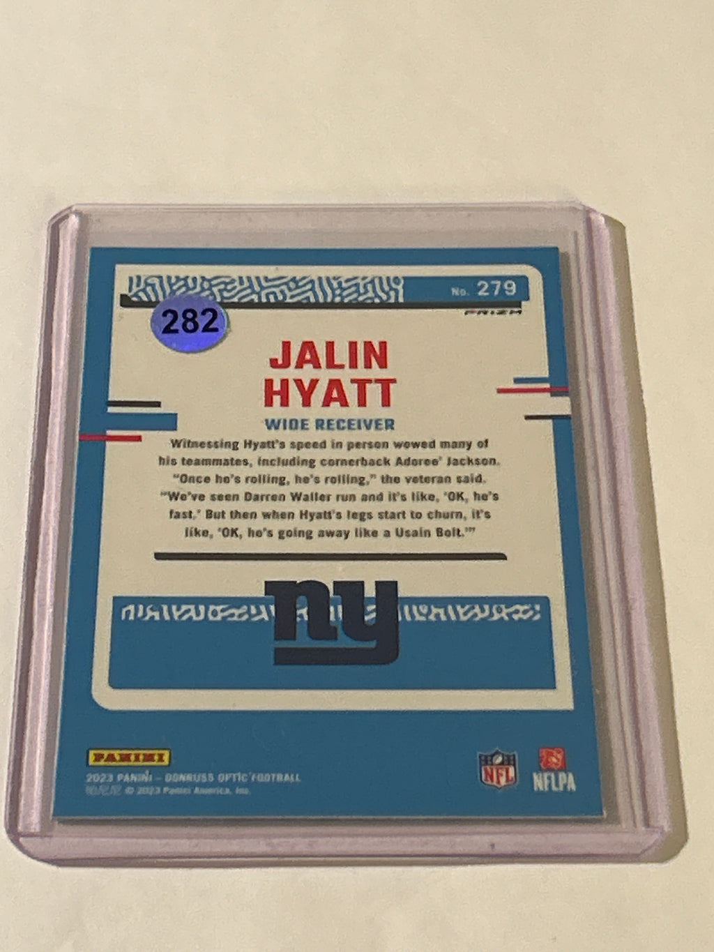 2023 Panini Donruss Optic - Rated Rookie Jalin Hyatt #279 Stars Prizm (RC)