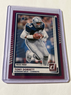 2025 Panini Donruss - Tony Dorsett #74 Purple Press Proof