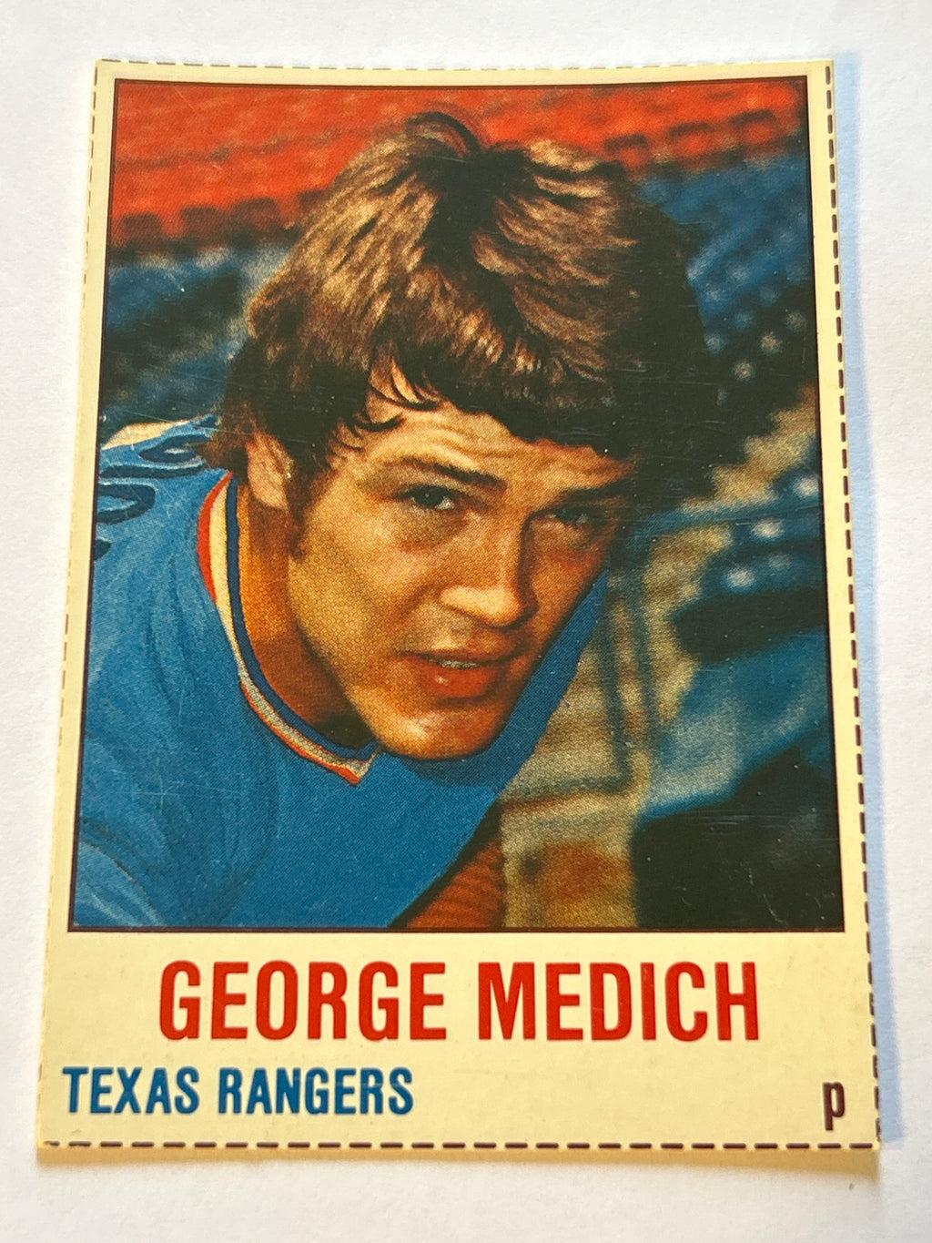 1978 Hostess Baseball Card #86 George Medich Texas Rangers