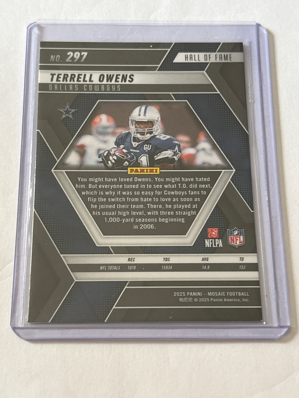 2025 Panini Mosaic - Hall of Fame Terrell Owens #297