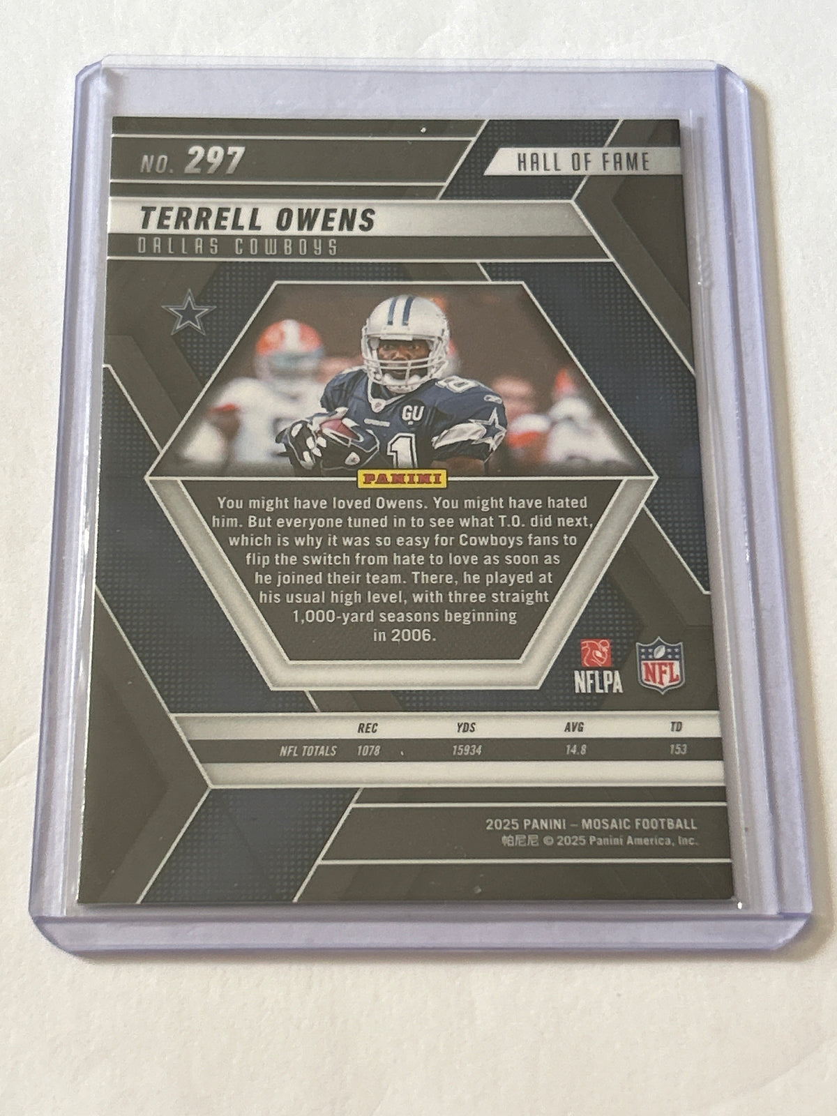 2025 Panini Mosaic - Hall of Fame Terrell Owens #297