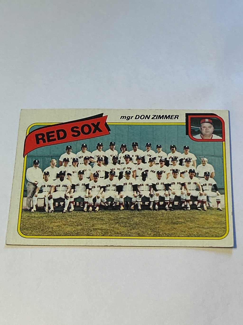 1980 Topps Red Sox Team checklist - Don Zimmerman Card #669