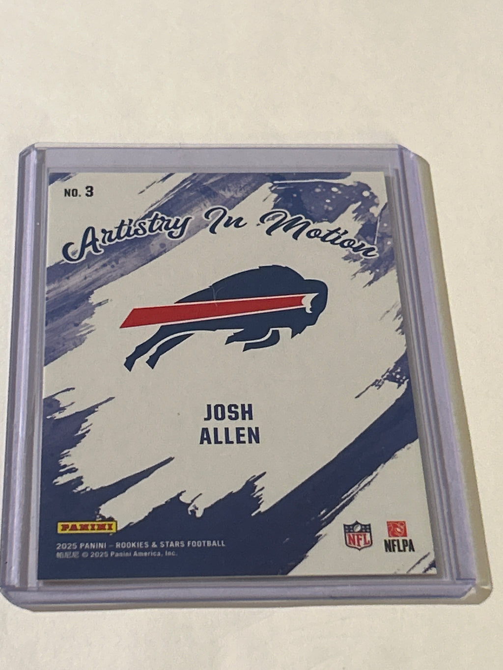 2025 Panini Rookies & Stars - Artistry in Motion Josh Allen #3