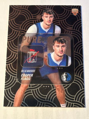 2025 Topps Signature Class Chrome Pure Cooper Flagg RC #PU-16 Mavericks