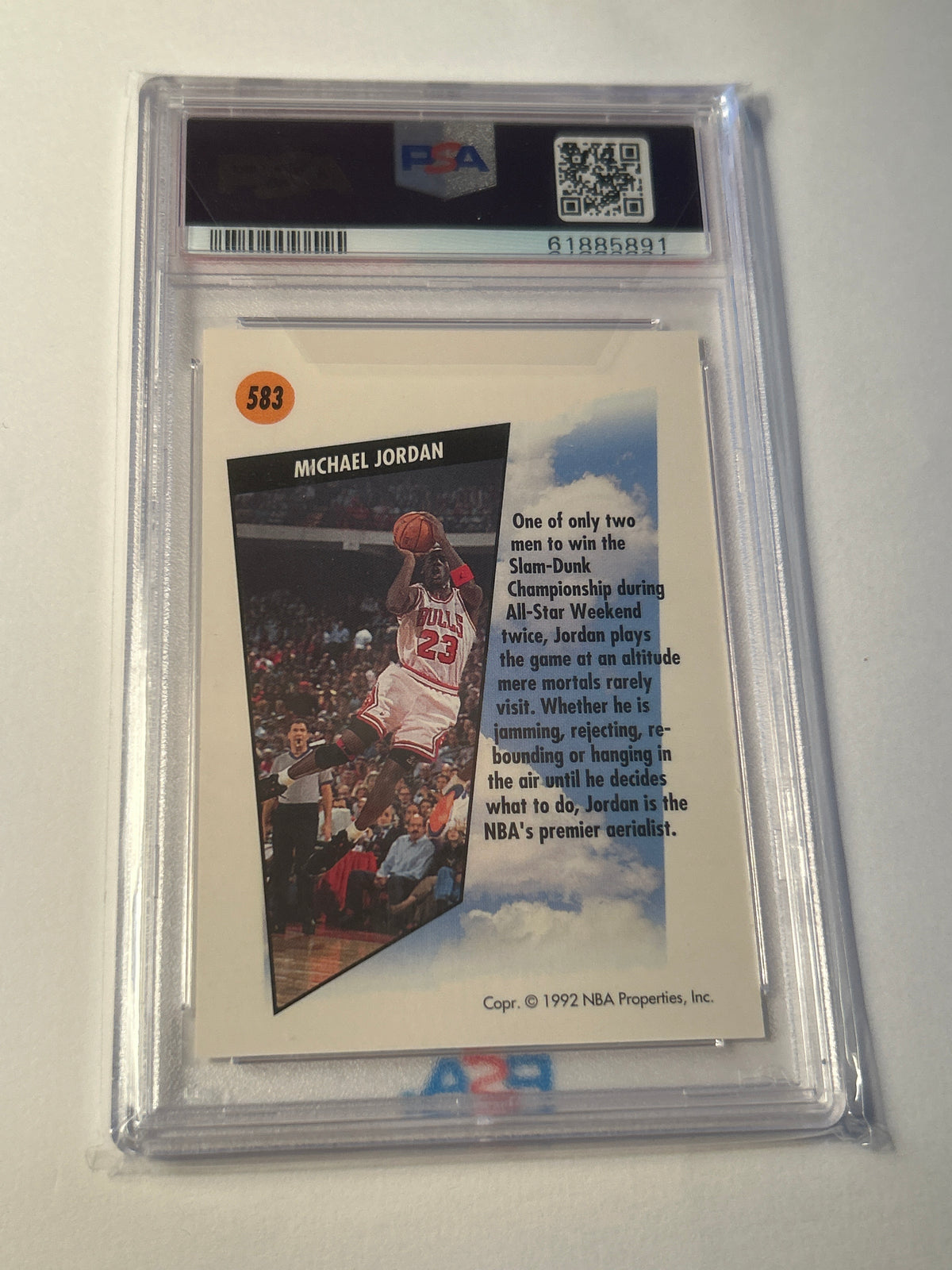 1991 Skybox #583 Michael Jordan SkyMaster PSA 9 Mint