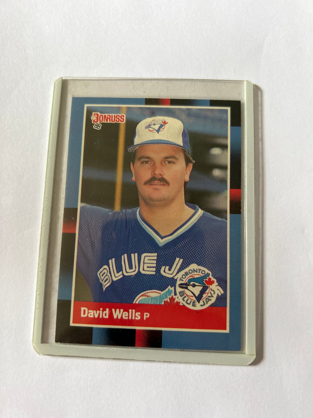 1988 Donruss - David Wells #640 Solid Blue Upper Right Corner (RC)