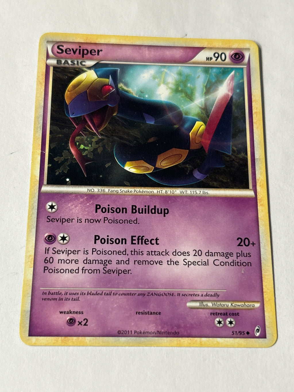 2011 Pokemon Call of Legends Seviper #51/95 Uncommon