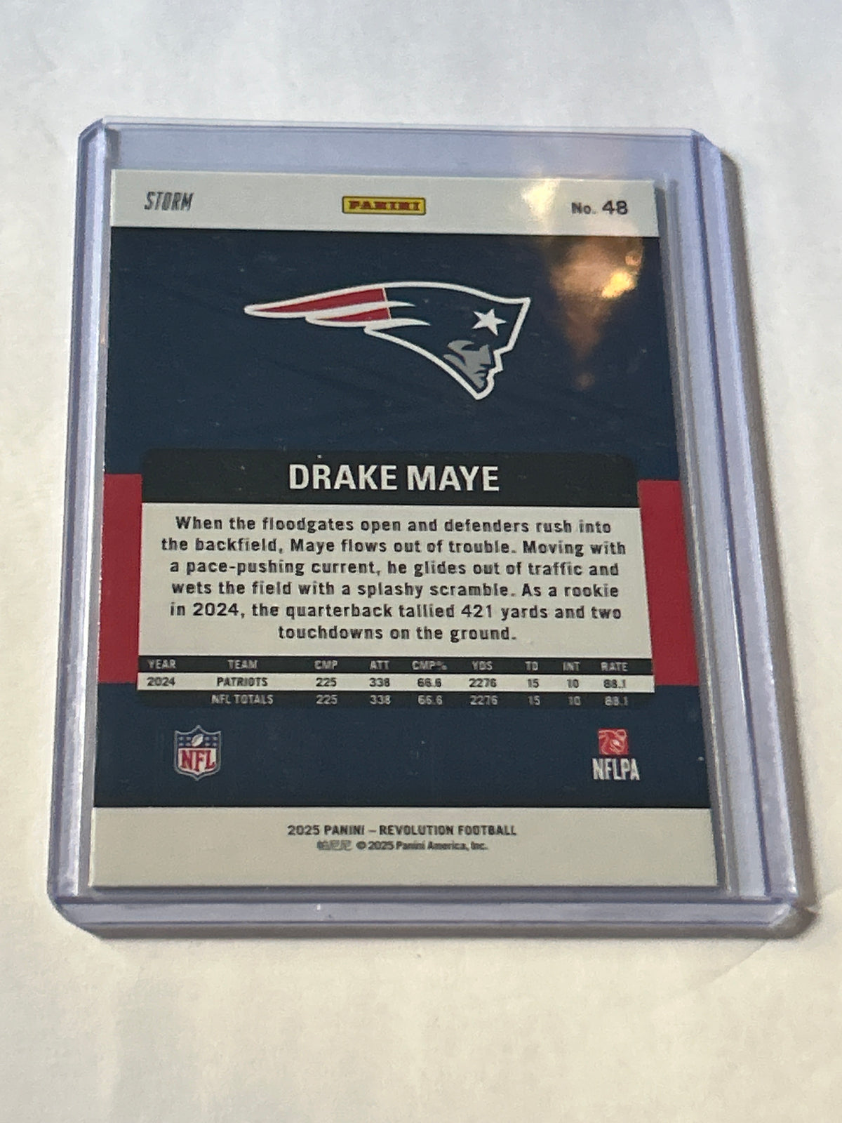 2025 Panini Revolution - Drake Maye #48 Teal Storm